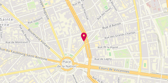Plan de Soukayna Coiffure, 25 Boulevard de Charonne, 75011 Paris