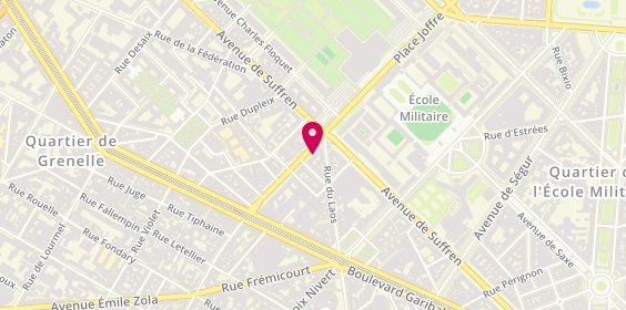 Plan de Coiffure Yolande, 47 avenue de la Motte-Picquet, 75015 Paris