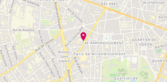 Plan de Jean Louis David - Coiffeur Paris, 82 Rue de Rennes, 75006 Paris