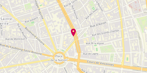 Plan de Safa Coiffure, 27 Boulevard de Charonne, 75011 Paris