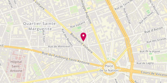 Plan de Daniel Coiffure Esthétique Paris 11, 243 Boulevard Voltaire, 75011 Paris