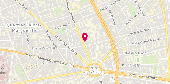 Plan de Atelier Nation, 24 avenue Philippe Auguste, 75011 Paris