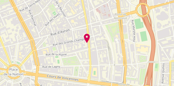 Plan de Gina Gino Beauté, 45 Rue des Pyrénées, 75020 Paris