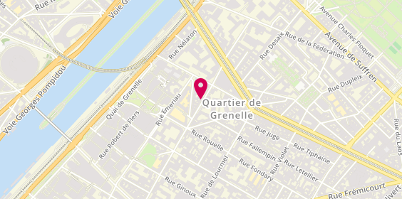 Plan de Coiffure OZ, 18 Rue Saint Charles, 75015 Paris