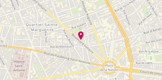Plan de Salon de Coiffure Tignasse, 237 Boulevard Voltaire, 75011 Paris