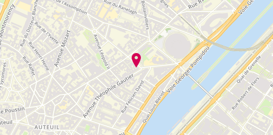 Plan de BOUN Sing-Leang, 33 Rue Gros, 75016 Paris