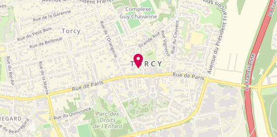 Plan de Coiffure Sylvie, 3 Rue de la Chapelle, 77200 Torcy