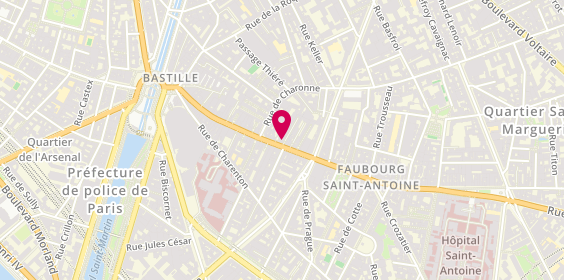Plan de TONI&GUY Bastille - Paris 11, 81 Rue du Faubourg Saint-Antoine
Cr des 3 Frères, 75011 Paris