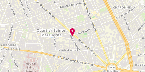 Plan de Neeru Coiffure, 42 Rue des Boulets, 75011 Paris