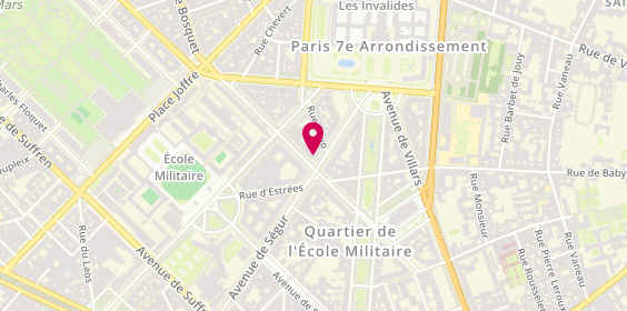 Plan de Hair Palace, 33 avenue Duquesne, 75007 Paris