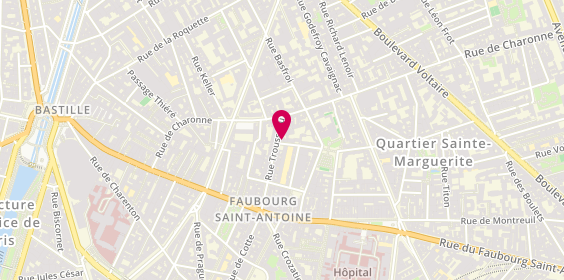 Plan de Dada East, 52 Rue Trousseau, 75011 Paris