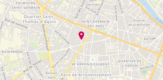Plan de Passion Beaute Ottombrino Coiffure, 5 Rue du Sabot, 75006 Paris