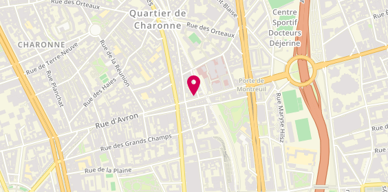 Plan de Happy Coiffure, 109 Rue d'Avron, 75020 Paris