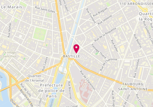 Plan de Sergio Bossi, 3 Rue de la Roquette, 75011 Paris