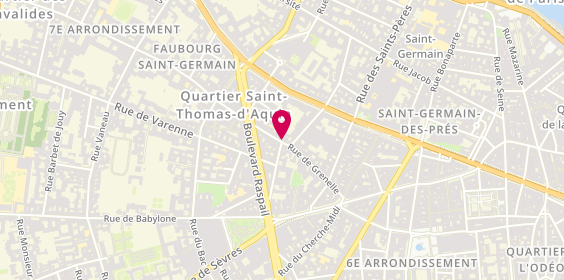Plan de LE BARBIER DES VOYEURS - Barbier Caviste - Paris 7, 38 Rue de Grenelle, 75007 Paris