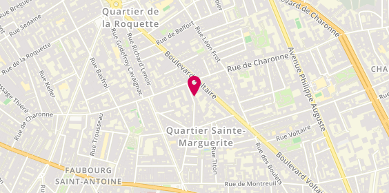 Plan de Barber Factory, 16 Rue Jules Vallès, 75011 Paris