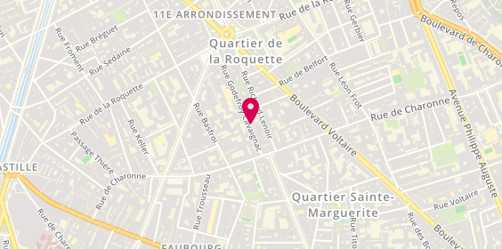 Plan de Salon de Coiffure Studio L.N, 16 Rue Godefroy Cavaignac, 75011 Paris