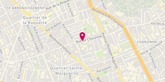 Plan de O'Natty Paris 11, 136 Rue de Charonne, 75011 Paris