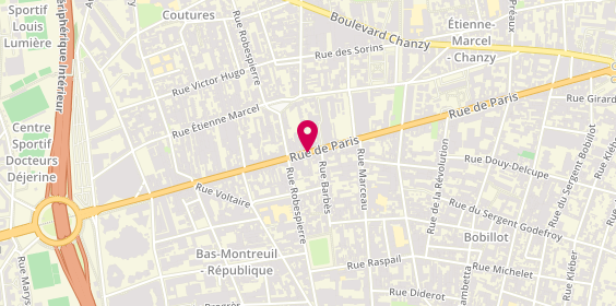 Plan de Naridem's, 163 Rue de Paris, 93100 Montreuil