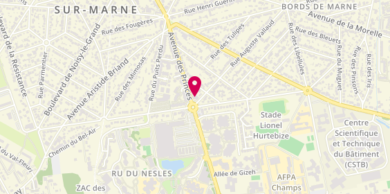 Plan de 33rd Avenue, 33 avenue des Princes, 93460 Gournay-sur-Marne