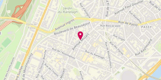 Plan de Patrick Rolland, 32 Avenue Mozart, 75016 Paris