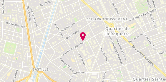Plan de Tchip Coiffure, 65 Rue de la Roquette, 75011 Paris