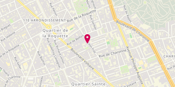 Plan de Coiffure Sae.co, 55 Rue Léon Frot, 75011 Paris