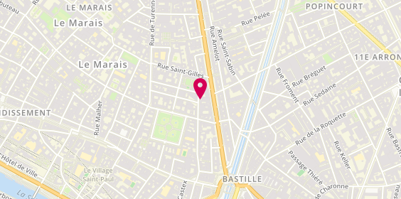 Plan de Le 58, 58 Rue des Tournelles
Metro Bastille/ Saint Paul/ Chemin Vert, 75003 Paris