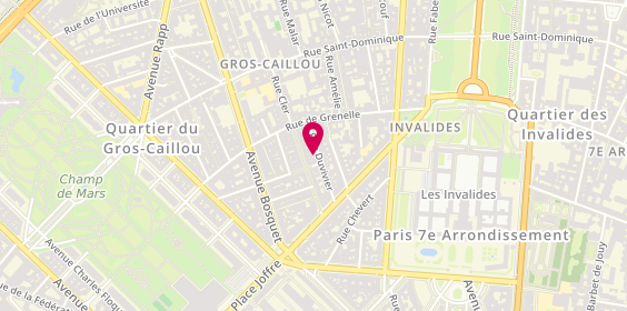 Plan de 3D salon de coiffeur, 16 Rue Duvivier, 75007 Paris