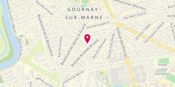 Plan de M'Hair, 63 Bis Avenue Georges Clemenceau, 93460 Gournay-sur-Marne