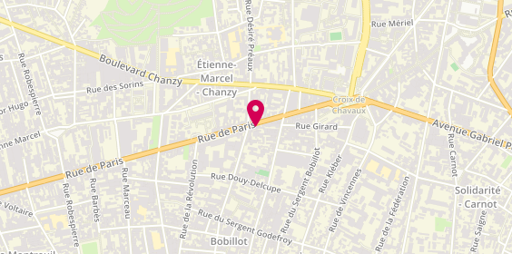 Plan de Ag Coiffure, 67 Bis Rue de Paris, 93100 Montreuil