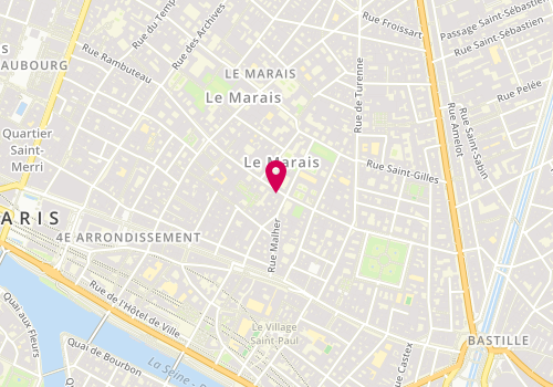 Plan de Maison Kärving, 29 Rue des Francs Bourgeois, 75004 Paris