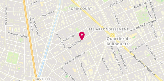 Plan de Petit Salon - Coiffeur Paris, 50 Rue Sedaine, 75011 Paris