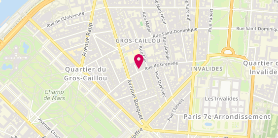 Plan de Jean Claude Biguine, 192 Rue de Grenelle, 75007 Paris