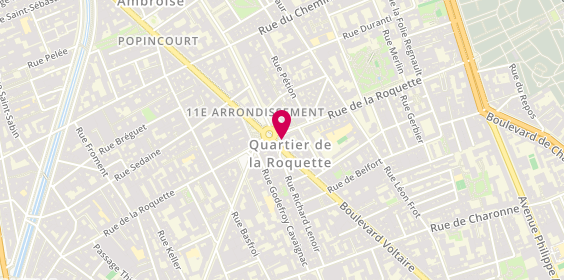 Plan de Jean-Claude Biguine, 109 Boulevard Voltaire, 75011 Paris