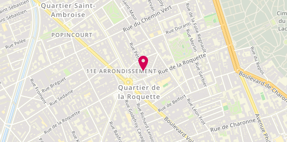 Plan de Ac d'Hair, 5 Rue Pétion, 75011 Paris