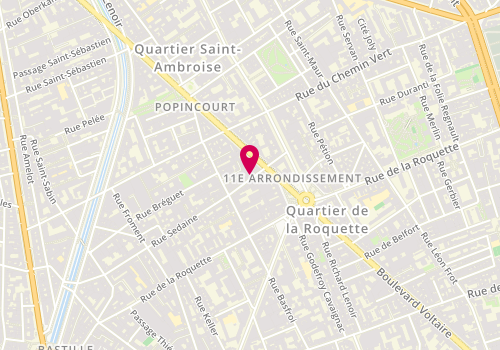 Plan de Rapunzel, 81 Rue Sedaine, 75011 Paris