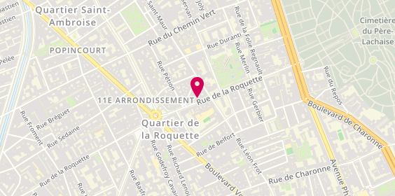 Plan de Greg Antoine Coiffeur Paris 11, 127 Bis Rue de la Roquette, 75011 Paris