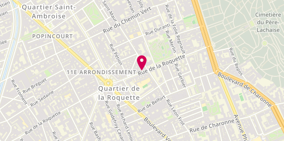 Plan de Chloé Coiffure, 131 Rue de la Roquette, 75011 Paris