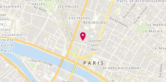 Plan de Atelier de Coiffure, 9 Rue Saint-Martin, 75004 Paris