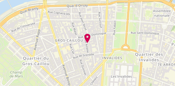 Plan de Pascal Red & Saiko, 11 Rue Amélie, 75007 Paris