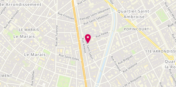 Plan de Christine Coiffure, 60 Rue Saint Sabin, 75011 Paris
