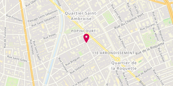 Plan de Atelier de Coiffure et M, 40 Rue Popincourt, 75011 Paris