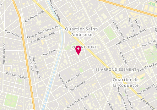 Plan de Nick Clark Hairdressing, 10 Rue de l'Asile Popincourt, 75011 Paris
