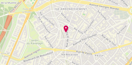 Plan de Franck Provost, 27 Rue de la Pompe, 75116 Paris