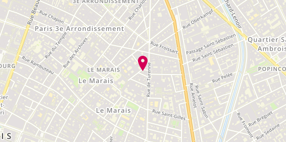 Plan de Les Maîtres Barbiers Perruquiers, 3 Rue Debelleyme, 75003 Paris
