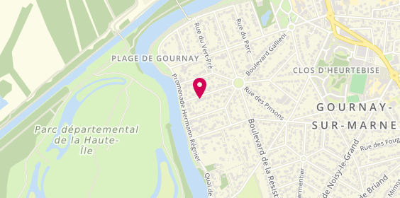 Plan de La Coupe à la Maison, 23 Rue des Pervenches, 93460 Gournay-sur-Marne