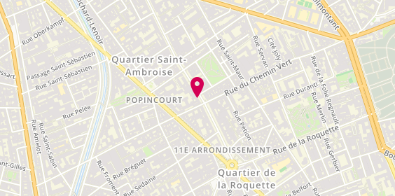 Plan de IGUAL PARIS Coiffeur Coloriste Paris 11, 17 Bis Avenue Parmentier, 75011 Paris