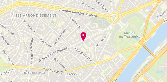 Plan de Salon joe, 33 avenue Paul Doumer, 75016 Paris