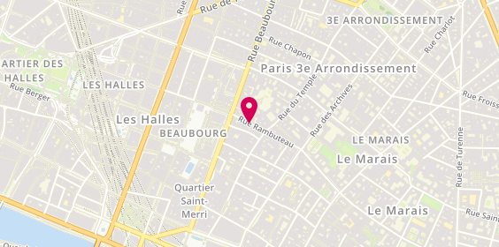 Plan de Via Flamina, 22 Rue Rambuteau, 75003 Paris